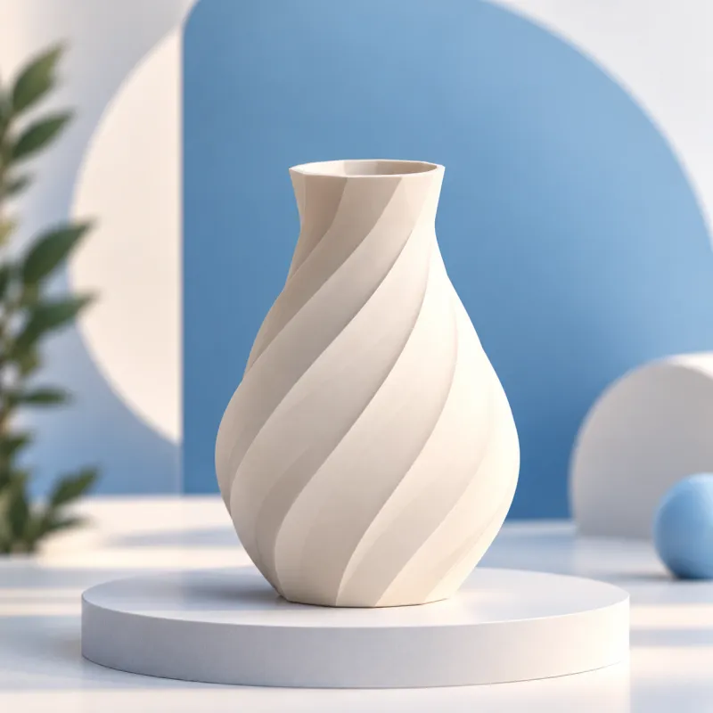3D-gedruckte Vasen und Deko